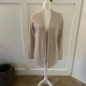 Lululemon Cashlu XS/S Drop Shoulder Knit Stretch Wrap Cardigan White Opal